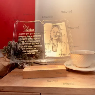 Personalized Photo Lamp Book