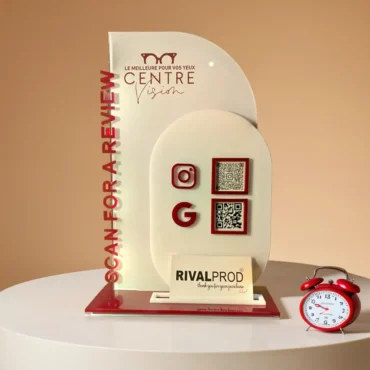 Premium Acrylic QR Code Stand